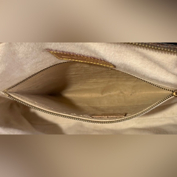 Authentic Vintage Etro Coated Canvas Satchel Handbag Burgundy Paisley VGUC - Picture 14 of 16